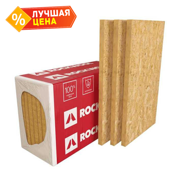 Утеплитель Роквул Руф Баттс Стяжка 80х1000х1200